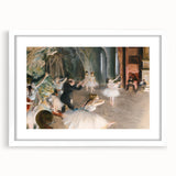 Impressionist Art - The Rehearsal Onstage by Edgar Degas Print
