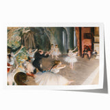 Impressionist Art - The Rehearsal Onstage by Edgar Degas Print