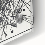 Modern Wall Art - Black and White Abstract Geometric Design Print