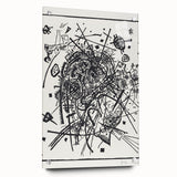 Modern Wall Art - Black and White Abstract Geometric Design Print