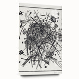 Modern Wall Art - Black and White Abstract Geometric Design Print