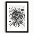 Modern Wall Art - Black and White Abstract Geometric Design Print