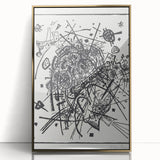 Modern Wall Art - Black and White Abstract Geometric Design Print