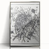 Modern Wall Art - Black and White Abstract Geometric Design Print