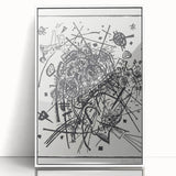 Modern Wall Art - Black and White Abstract Geometric Design Print
