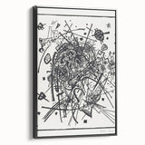 Modern Wall Art - Black and White Abstract Geometric Design Print