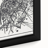 Modern Wall Art - Black and White Abstract Geometric Design Print