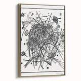 Modern Wall Art - Black and White Abstract Geometric Design Print