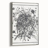 Modern Wall Art - Black and White Abstract Geometric Design Print