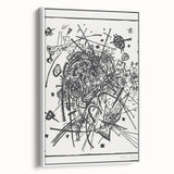 Modern Wall Art - Black and White Abstract Geometric Design Print