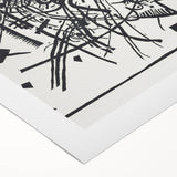 Modern Wall Art - Black and White Abstract Geometric Design Print