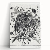Modern Wall Art - Black and White Abstract Geometric Design Print