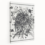 Modern Wall Art - Black and White Abstract Geometric Design Print