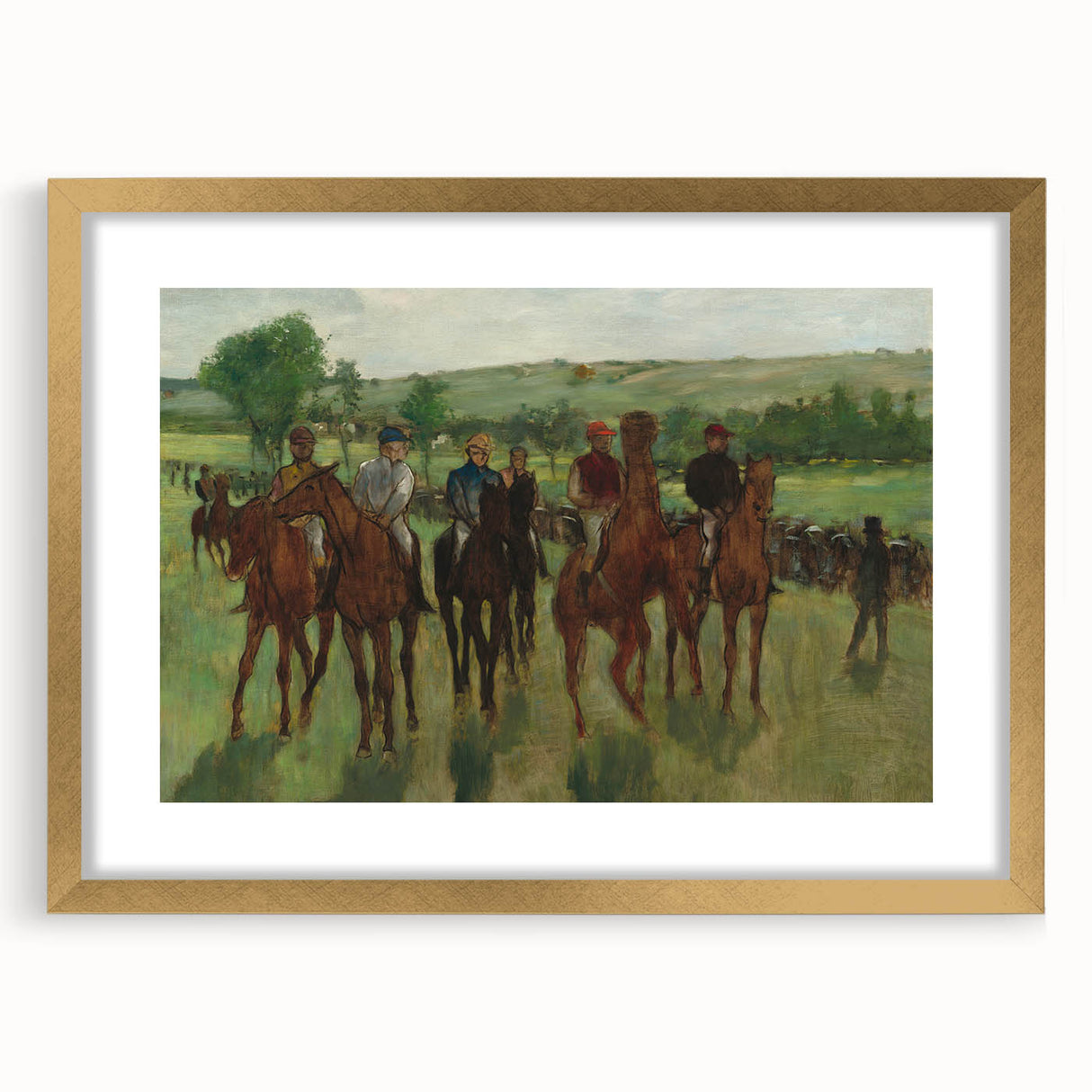 Impressionist Art - The Riders by Edgar Degas Print