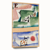 Modern Wall Art - Playful Abstract Cat Design in Vibrant Colors