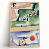 Modern Wall Art - Playful Abstract Cat Design in Vibrant Colors