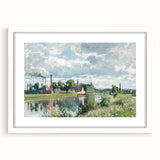 Impressionist Landscape - The River Oise by Camille Pissarro Print