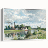 Impressionist Landscape - The River Oise by Camille Pissarro Print