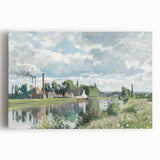 Impressionist Landscape - The River Oise by Camille Pissarro Print