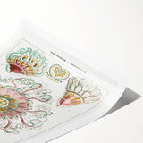 Modern Wall Art - Intricate Jellyfish Design in Pastel Tones