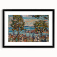 Modern Wall Art - Serene Beach Scene with Trees