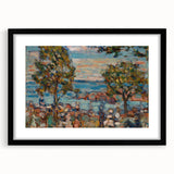 Modern Wall Art - Serene Beach Scene with Trees