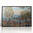 Modern Wall Art - Serene Beach Scene with Trees