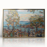 Modern Wall Art - Serene Beach Scene with Trees