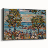 Modern Wall Art - Serene Beach Scene with Trees