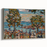 Modern Wall Art - Serene Beach Scene with Trees