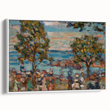 Modern Wall Art - Serene Beach Scene with Trees