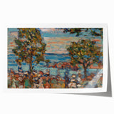 Modern Wall Art - Serene Beach Scene with Trees