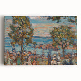 Modern Wall Art - Serene Beach Scene with Trees