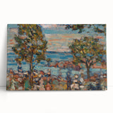 Modern Wall Art - Serene Beach Scene with Trees