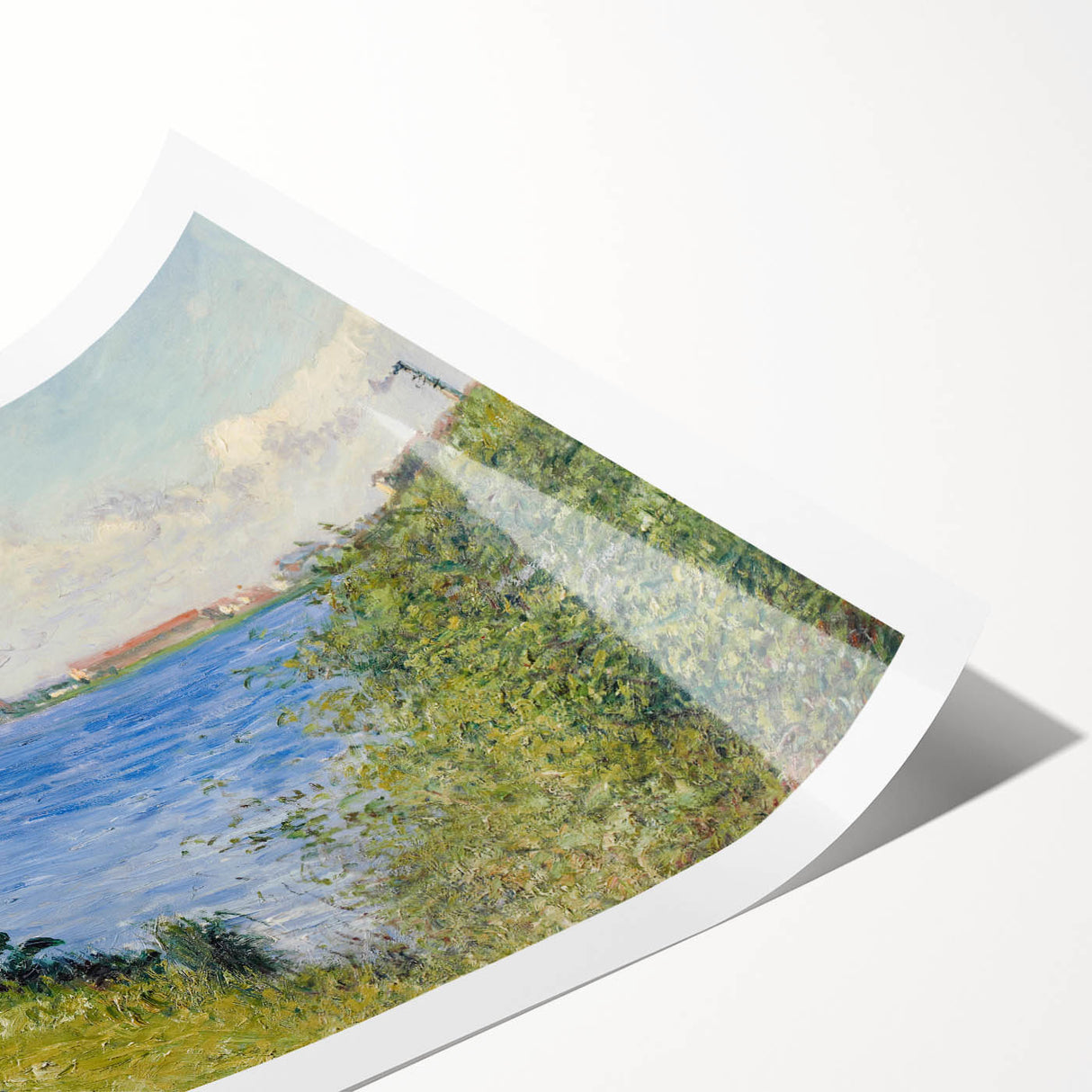 Impressionist Landscape - The Seine at Argenteuil by Caillebotte Print