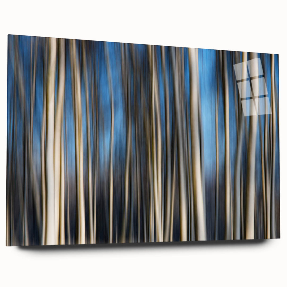 Vertical Rhythm – Motion Photography Through a Blue Forest Scene