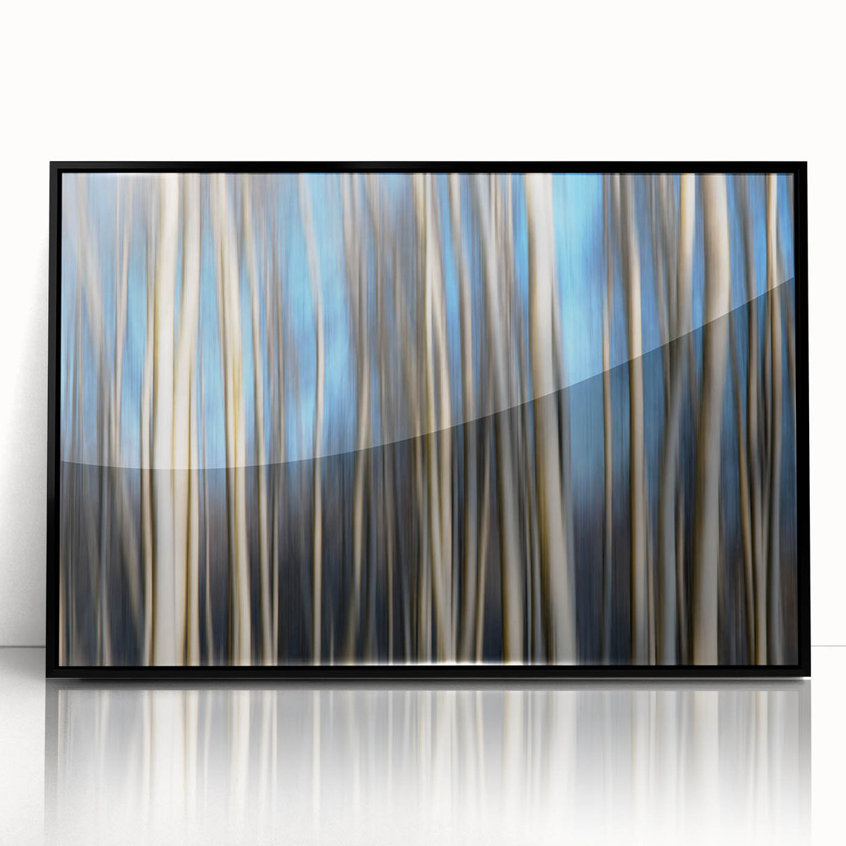 Vertical Rhythm – Motion Photography Through a Blue Forest Scene