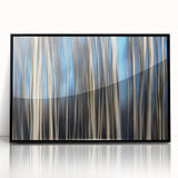 Vertical Rhythm – Motion Photography Through a Blue Forest Scene