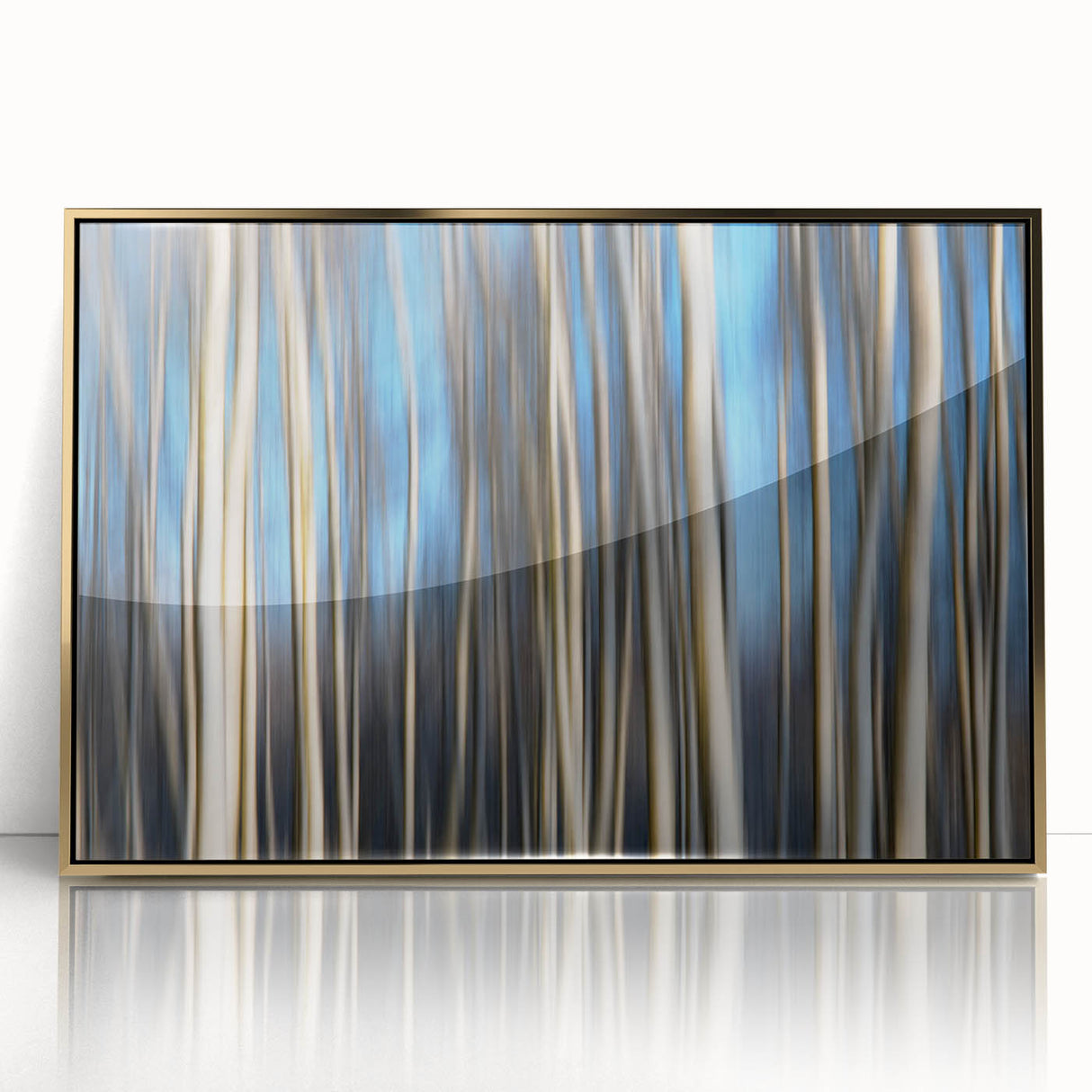 Vertical Rhythm – Motion Photography Through a Blue Forest Scene