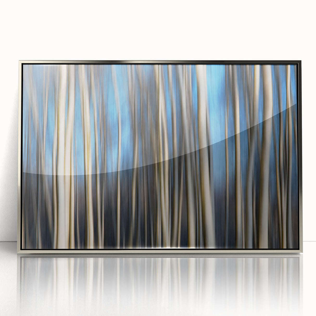 Vertical Rhythm – Motion Photography Through a Blue Forest Scene