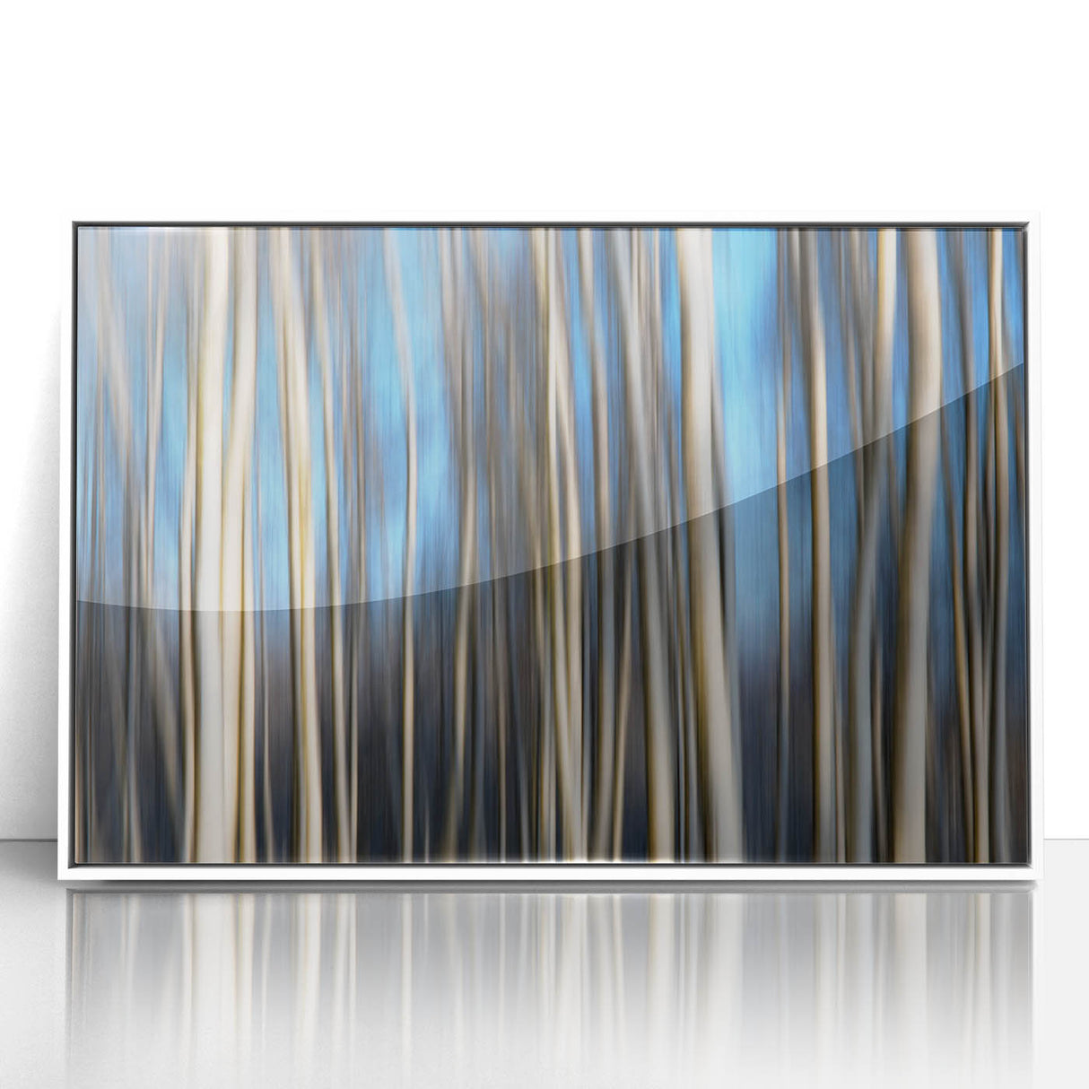 Vertical Rhythm – Motion Photography Through a Blue Forest Scene