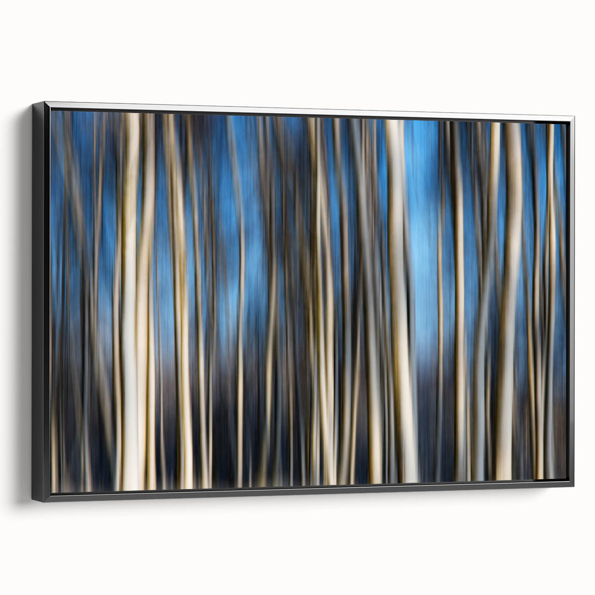 Vertical Rhythm – Motion Photography Through a Blue Forest Scene