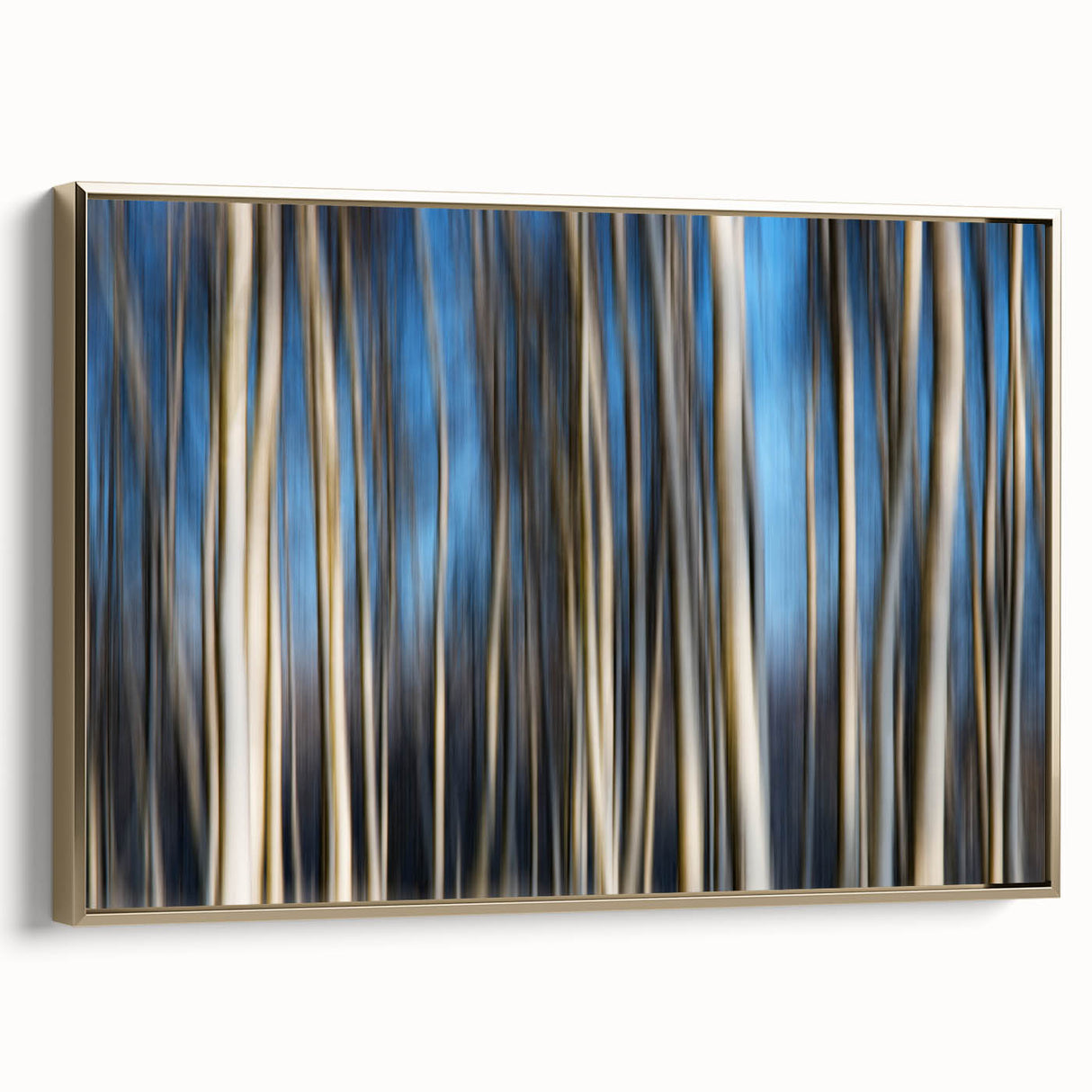 Vertical Rhythm – Motion Photography Through a Blue Forest Scene