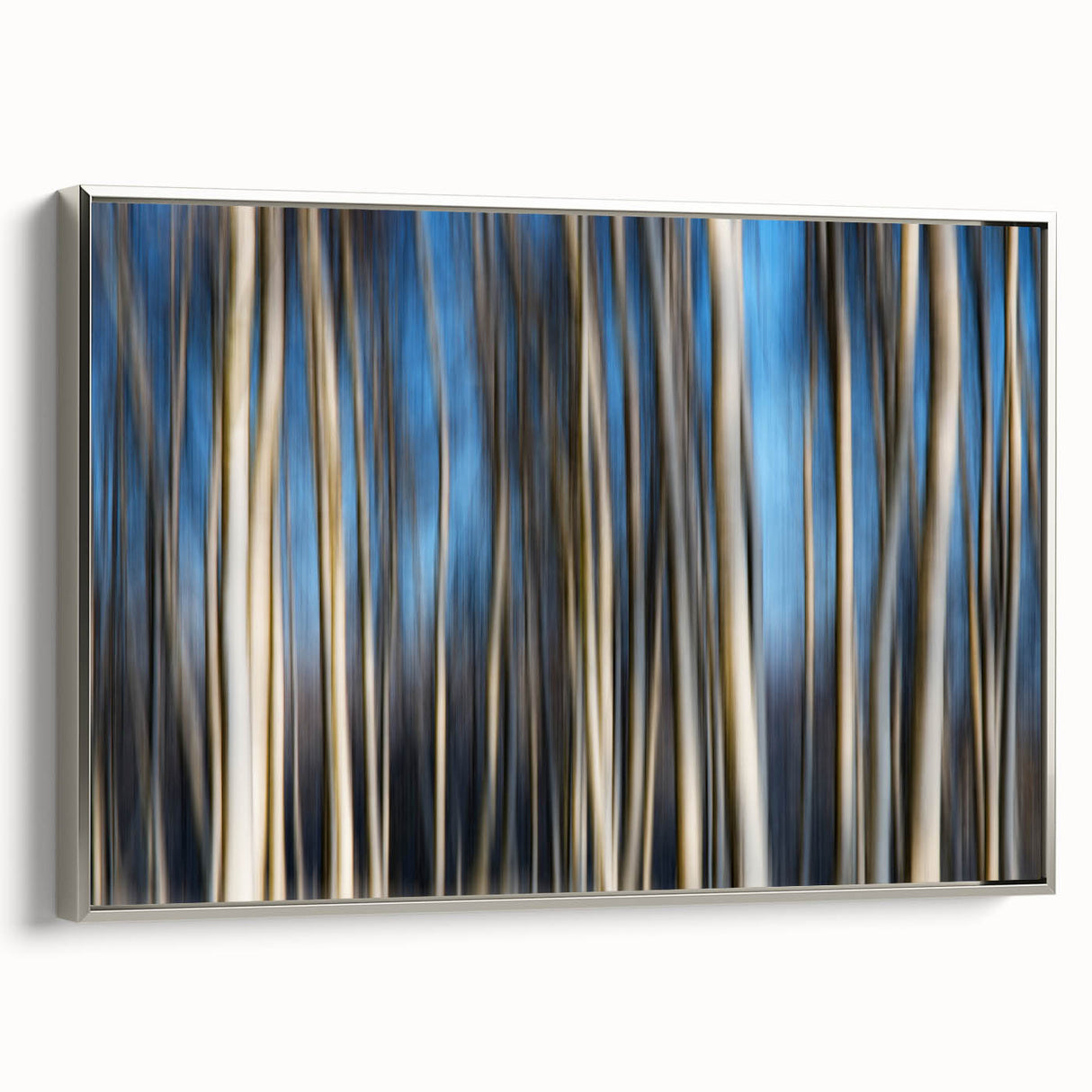 Vertical Rhythm – Motion Photography Through a Blue Forest Scene