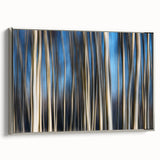 Vertical Rhythm – Motion Photography Through a Blue Forest Scene