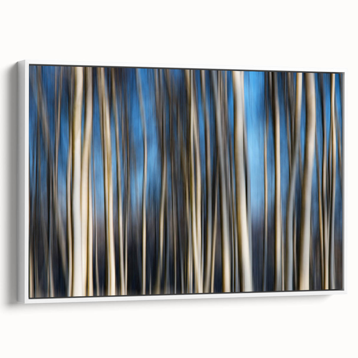 Vertical Rhythm – Motion Photography Through a Blue Forest Scene