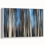Vertical Rhythm – Motion Photography Through a Blue Forest Scene