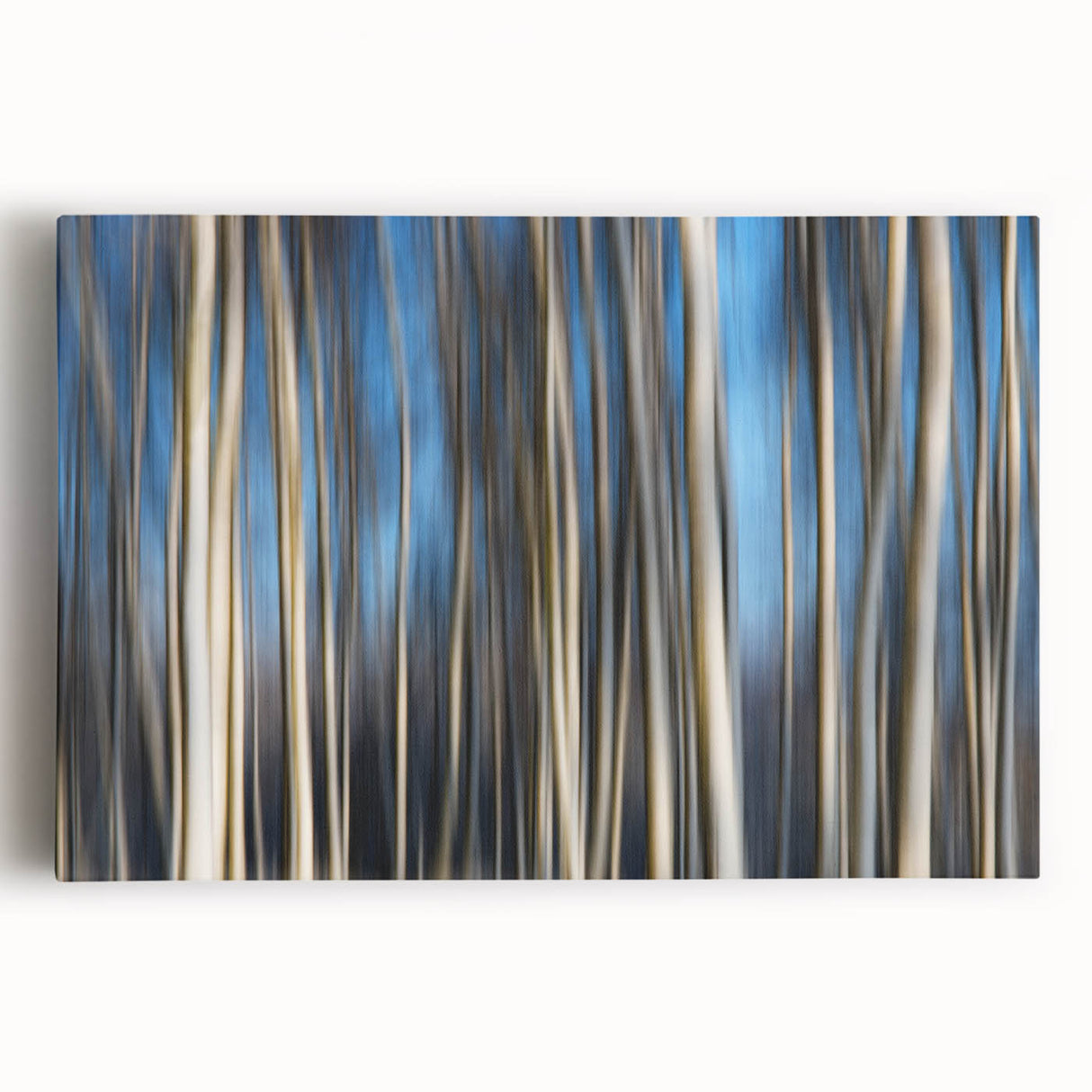 Vertical Rhythm – Motion Photography Through a Blue Forest Scene