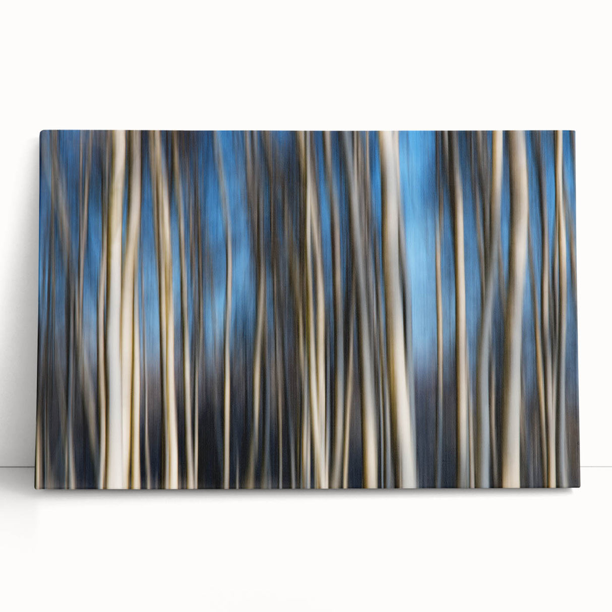 Vertical Rhythm – Motion Photography Through a Blue Forest Scene