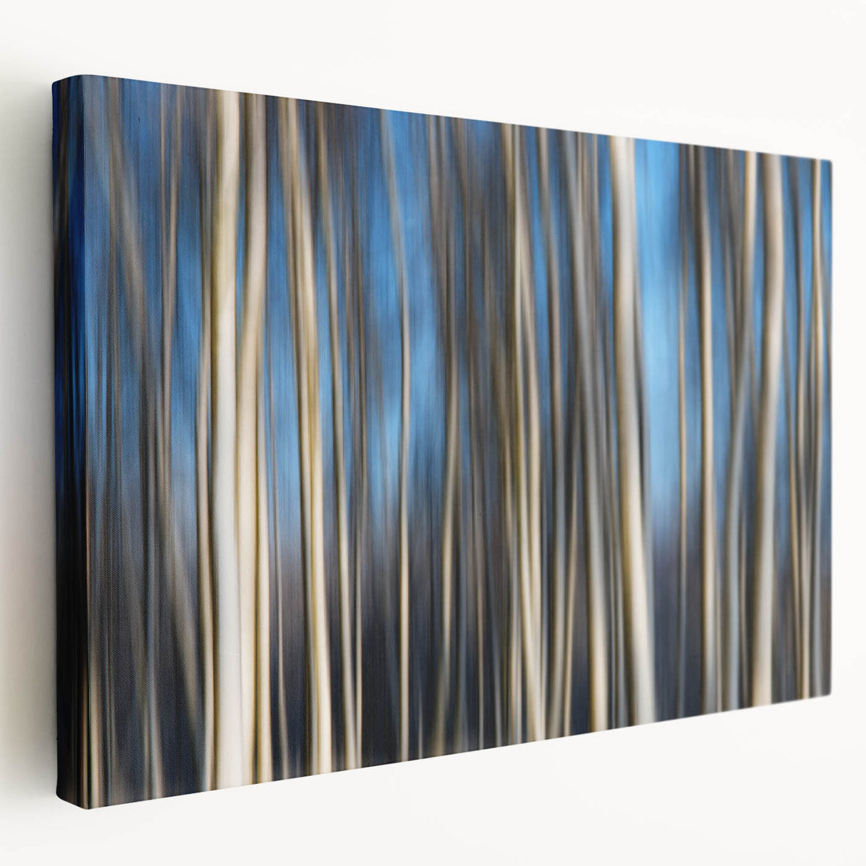 Vertical Rhythm – Motion Photography Through a Blue Forest Scene